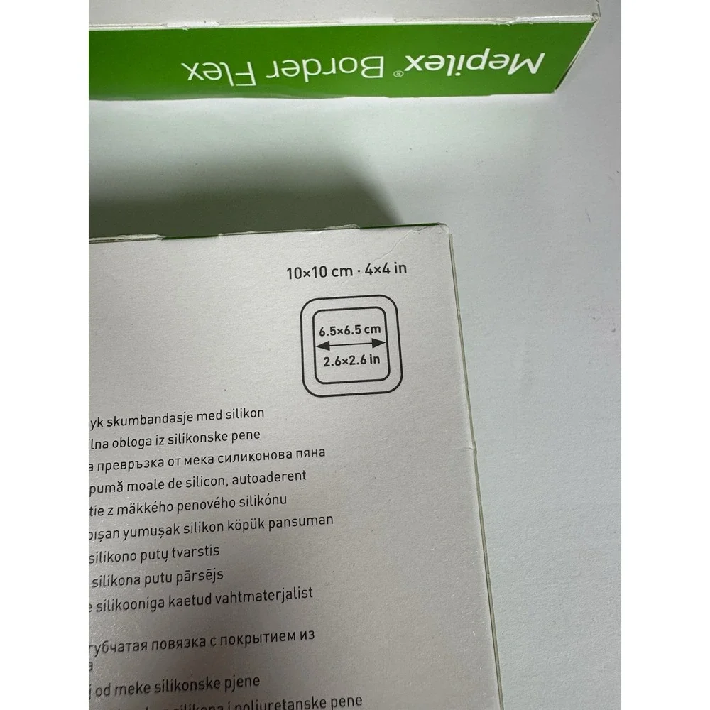 Mepilex Border Flex 4x4 Foam Bandage Dressing 10x10cm Lot 2 Boxes Sealed